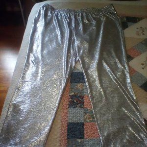 Silver Disco/Holiday party pants!!
